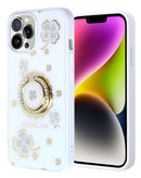 Funda de lujo con diamantes y anillo para iPhone 15 Pro Max en Guatemala, ideal para aquellos que buscan elegancia y distinción.