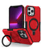 Carcasa PC rígida antishock con soporte de anillo para iPhone 15 Pro Max en Guatemala, disponible en color rojo.