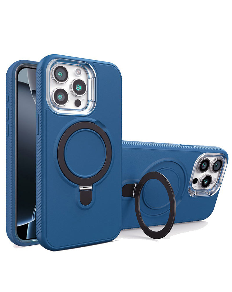 Encuentra la mejor funda heavy duty con carga inalámbrica y soporte para iPhone 15 Pro Max en Guatemala.