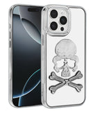 Encuentra la mejor funda transparente con diseño Skull para iPhone 15 Pro Max en Guatemala en SlowBack, tu tienda de accesorios mayorista.