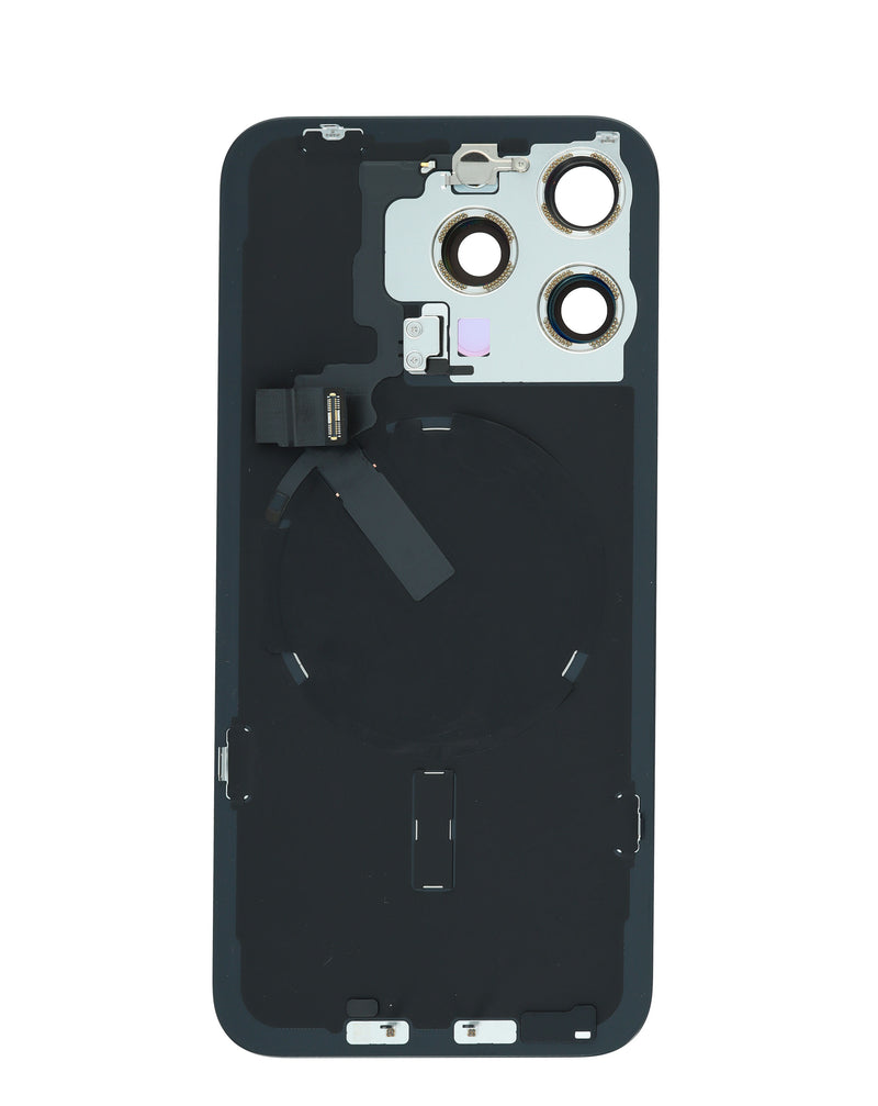 Encuentra tapas traseras originales con marco y imán MagSafe para iPhone 15 Pro Max en Guatemala con servicio de instalación en talleres especializados.