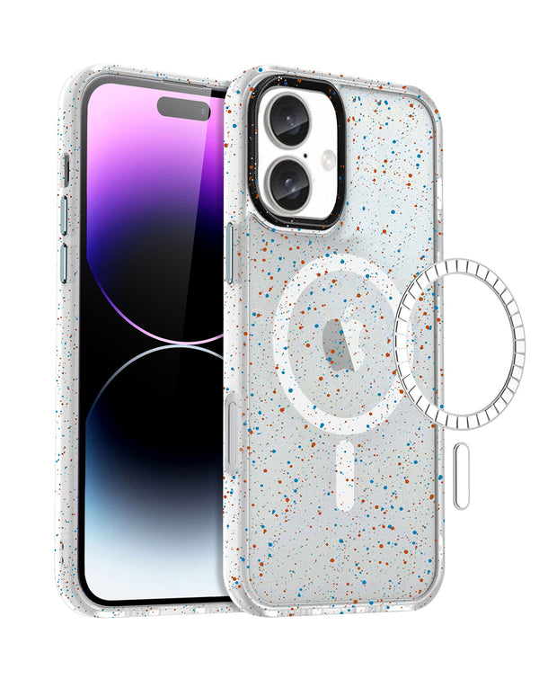 Encuentra la funda con carga inalámbrica Splash Ink Design para iPhone 16 en Guatemala, ideal para proteger tu dispositivo y cargarlo de forma inalámbrica al mismo tiempo.