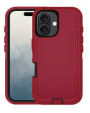 Encuentra la mejor funda heavy duty para proteger tu iPhone 16 en Guatemala con colores maroon & black en SlowBack, distribuidor autorizado de accesorios para iPhone.