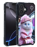 Compra la funda Case Cyber Magnetic DIY Series BABY CAT en Guatemala para proteger tu iPhone 16 con estilo.