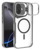 Funda transparente mate con soporte y carga inalámbrica para iPhone 16, en Guatemala encuentra la mejor oferta en SlowBack, proveedor mayorista de fundas para iPhone.