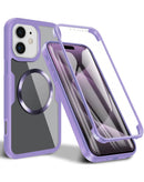 Funda anticahoque de silicona completa iPhone 16 (PURPLE)