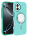 Compra la funda de doble capa con carga inalámbrica para iPhone 16 TEAL en Guatemala y disfruta de la comodidad de la carga sin cables.