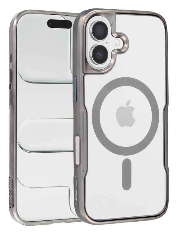 Encuentra la funda magnética transparente y brillante Titanium para iPhone 16 en Guatemala con SlowBack.