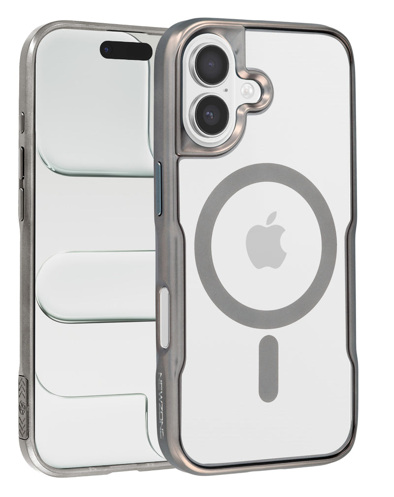 Encuentra la funda magnética transparente y brillante Titanium para iPhone 16 en Guatemala con SlowBack.