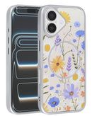 Encuentra en Guatemala fundas MagSafe con diseño floral de doble capa para iPhone 16 en SlowBack, mayorista de accesorios iPhone.