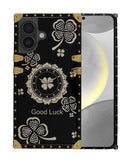 Funda de lujo acrilica con efecto espejo brillante resistente a rayones iPhone 16 (Negro)