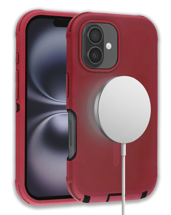 Encuentra la mejor funda heavy duty con carga inalámbrica para iPhone 16 en Guatemala, en nuestro taller de accesorios para iPhone.