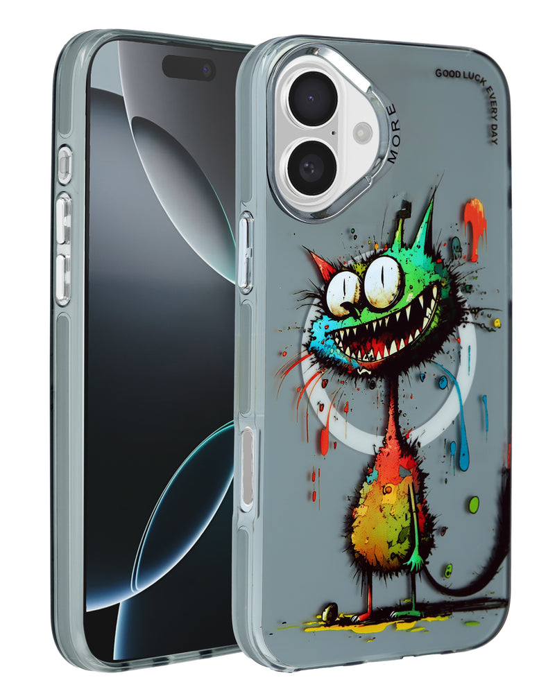 Encuentra el estuche de carga inalámbrica con diseño Animal Graffiti Style 9 para iPhone 16 en Guatemala.