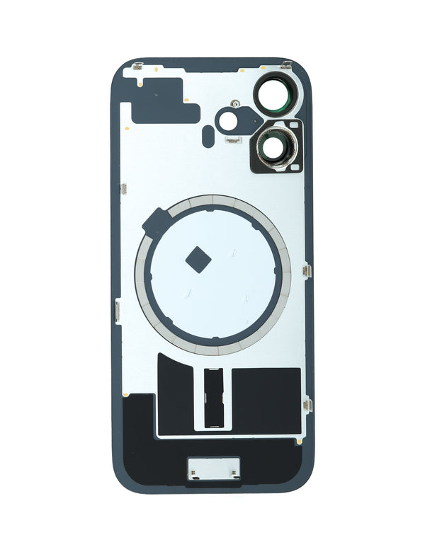 Compra en Guatemala el pack de 2 tapas traseras con marco y imán MagSafe para iPhone 16 en color ULTRAMARINE.