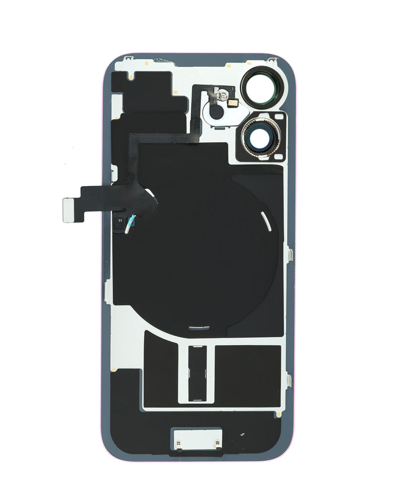 Tapa trasera con NFC inalámbrico y imán MagSafe para iPhone 16, color rosado, en Guatemala.