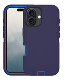 Protege tu iPhone 16 con esta funda heavy duty color navy blue en Guatemala, ideal para evitar daños y rayones.