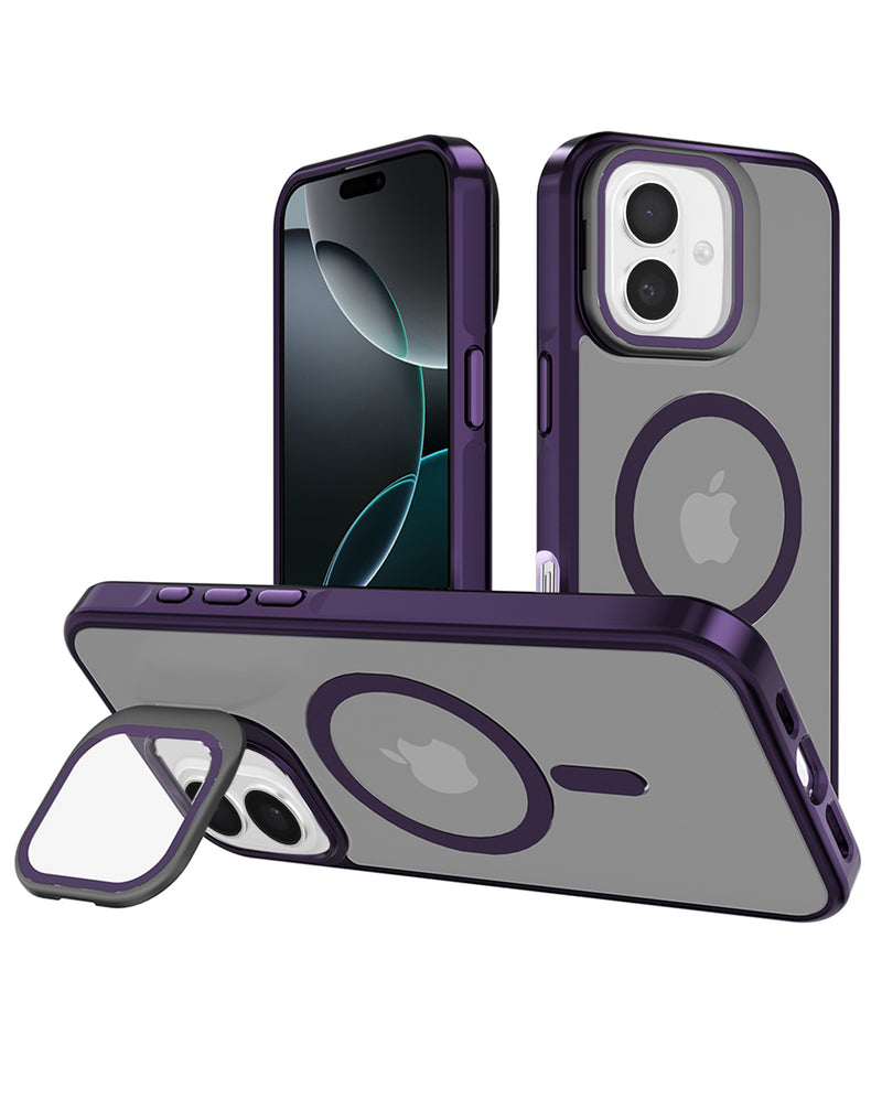 Protege tu iPhone 16 con esta funda transparente slim con soporte para cámara y carga inalámbrica en Guatemala.
