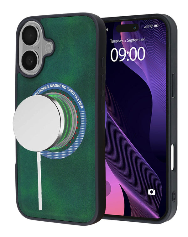 Encuentra la mejor funda de cuero con carga inalámbrica para iPhone 16 en Guatemala.