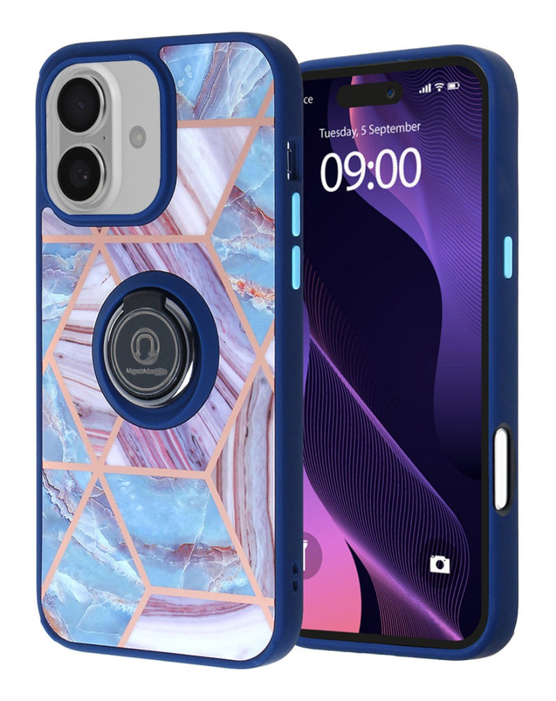 Compra la Funda Pattern Design PC duro / TPU suave con I-ring Holder para iPhone en Guatemala al mejor precio.