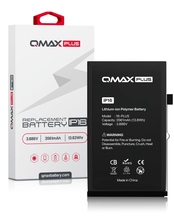 Bateria QMAX Plus iPhone 16 (3561mAh)