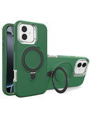 Funda heavy duty con soporte para carga inalámbrica iPhone 16 DARK GREEN disponible en Guatemala para comprar al por mayor.