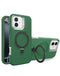 Funda heavy duty con soporte para carga inalámbrica iPhone 16 DARK GREEN disponible en Guatemala para comprar al por mayor.