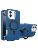 Encuentra la mejor funda heavy duty con soporte para carga inalámbrica ROYAL BLUE para iPhone 16 en Guatemala.