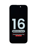 Reparación de pantalla original con sensor de proximidad flex con IC preinstalado para iPhone 16 en Guatemala, mayorista de pantallas OLED.