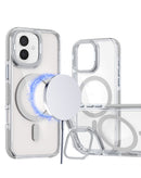 Encuentra la mejor funda magnética transparente con soporte de cámara para tu iPhone 16 en Guatemala.