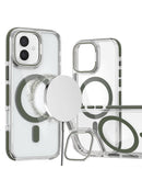 Encuentra la mejor funda magnética clara y delgada con soporte de cámara para iPhone 16 en Guatemala.