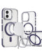 Funda magnética transparente con soporte de cámara para iPhone 16 en Guatemala.