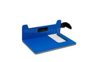 Soporte de pantalla ESD azul royal Wrepair para iPhone 12 y modelos superiores, ideal para reparación de pantallas.