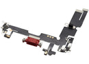 Puerto de carga flex cable rojo para iPhone 14 Plus (A2632, A2885, A2886) para reparación.