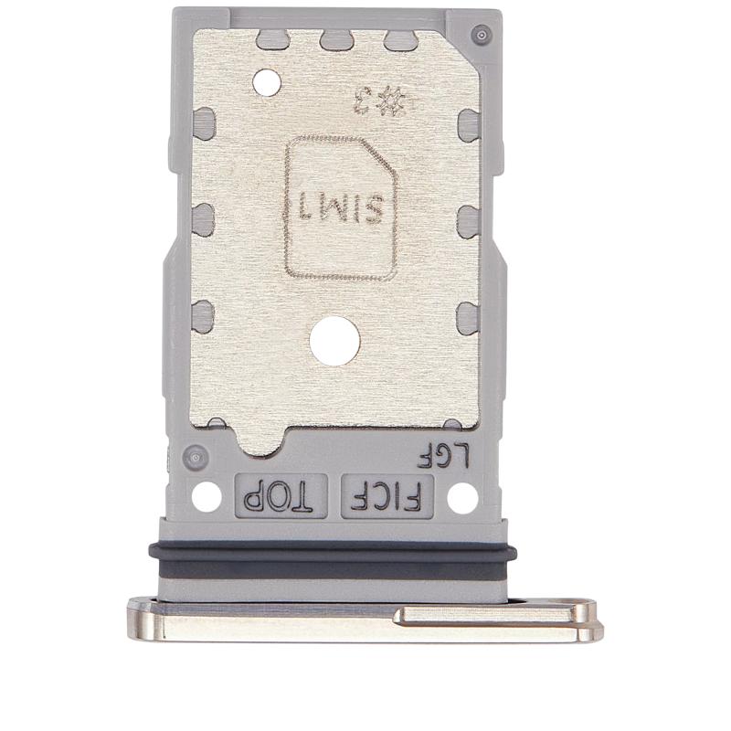 Encuentra la bandeja de tarjeta SIM dual compatible para Samsung Galaxy Z Fold 4 en Guatemala, garantizada y disponible en color beige, ideal para reparaciones y reemplazos.