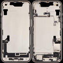 Carcasa de marco medio con puerto de carga flex y piezas pequenas iPhone 14 (US Version) (Starlight)