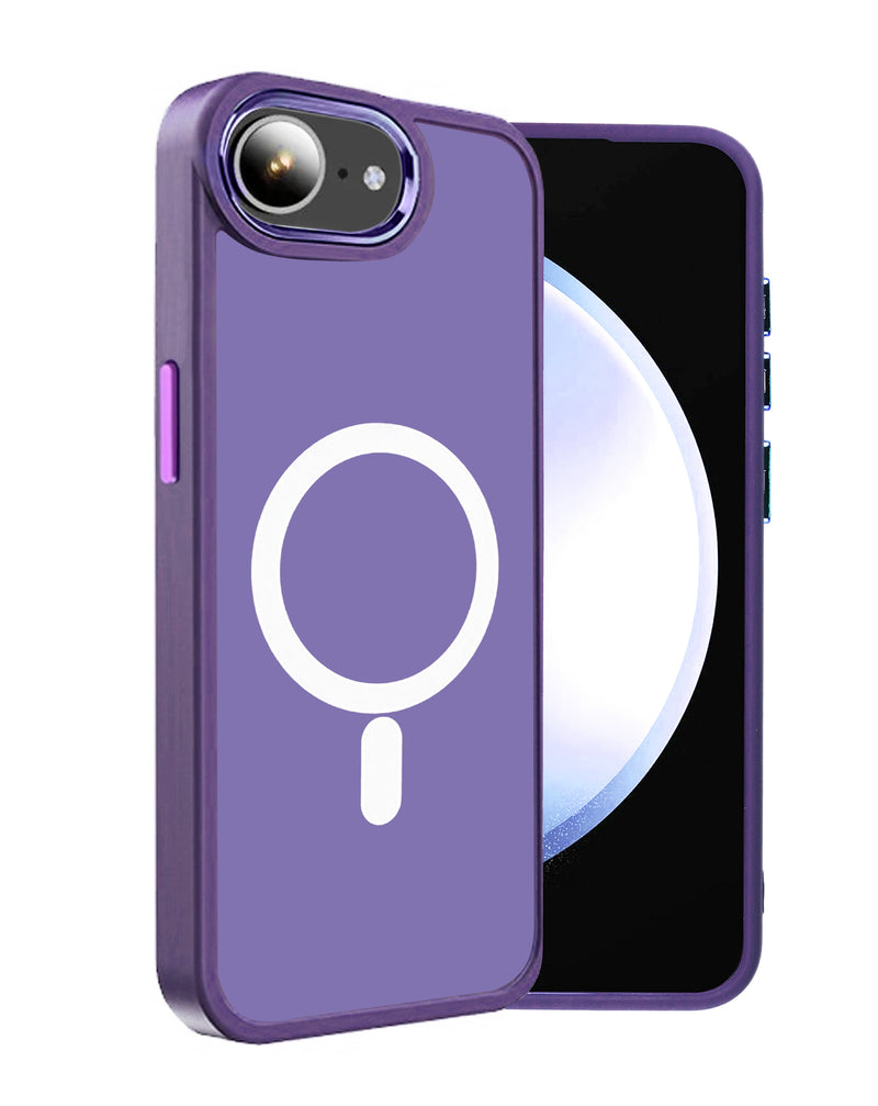 Encuentra el mejor case de carga inalámbrico magnético color morado para iPhone 16E en Guatemala.