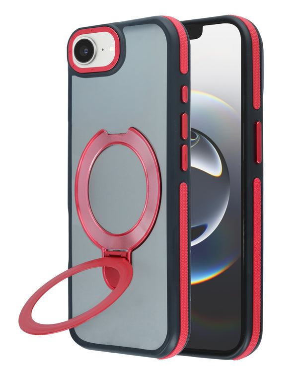 Case transparente mate con soporte de carga inalámbrica para iPhone 16E en Guatemala.