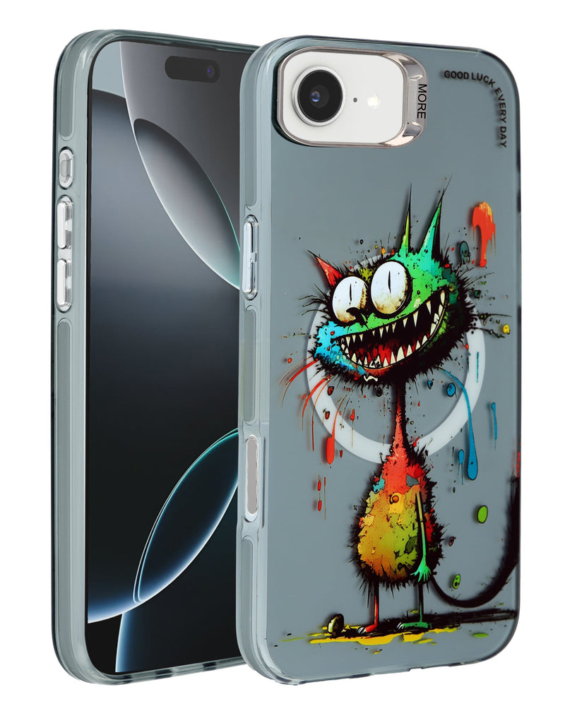 Encuentra la mejor carcasa de carga inalámbrica con diseño Animal Graffiti para iPhone en Guatemala.