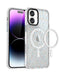 Encuentra la mejor carcasa inalámbrica de carga para iPhone 16 Plus con diseño Splash-Ink en color blanco en Guatemala.