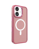 Encuentra la mejor funda de carga magnética inalámbrica color rosa para iPhone 16 Plus en Guatemala.