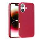 Funda de cuero con cargador inalámbrico para iPhone 16 Plus en Hot Pink disponible en Guatemala.