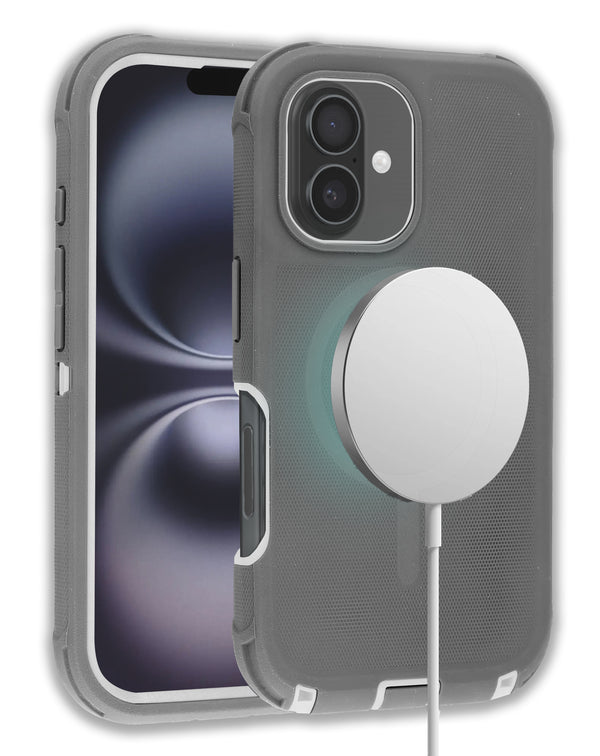 Encuentra la mejor funda heavy duty con carga inalámbrica para iPhone 16 Plus en Guatemala.