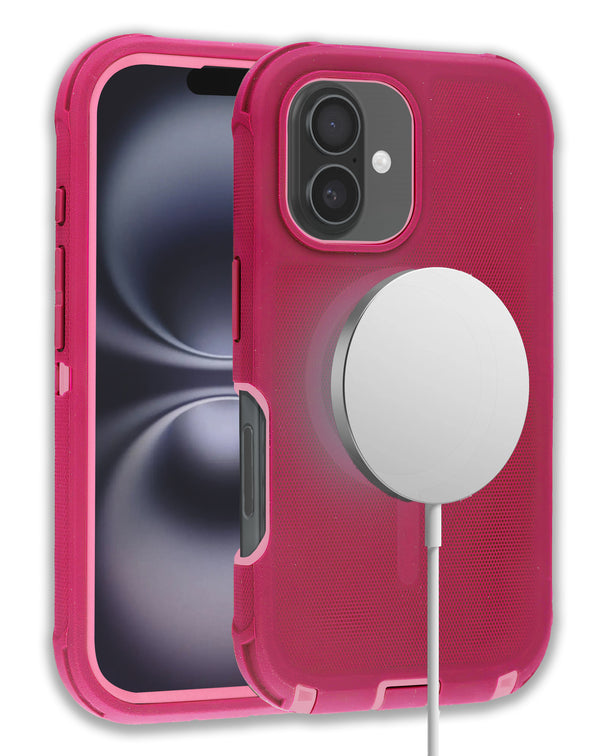 Encuentra las mejores fundas heavy duty con carga inalámbrica para tu iPhone 16 Plus en Guatemala con Slowback, tu tienda de accesorios protectoras.