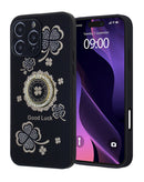 Encuentra la funda con diamantes brillantes y anillo para iPhone 16 Pro en Guatemala en SlowBack, mayorista de accesorios de lujo.