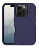 Encuentra la mejor funda heavy duty para iPhone 16 Pro en Guatemala en colores navy blue y black.