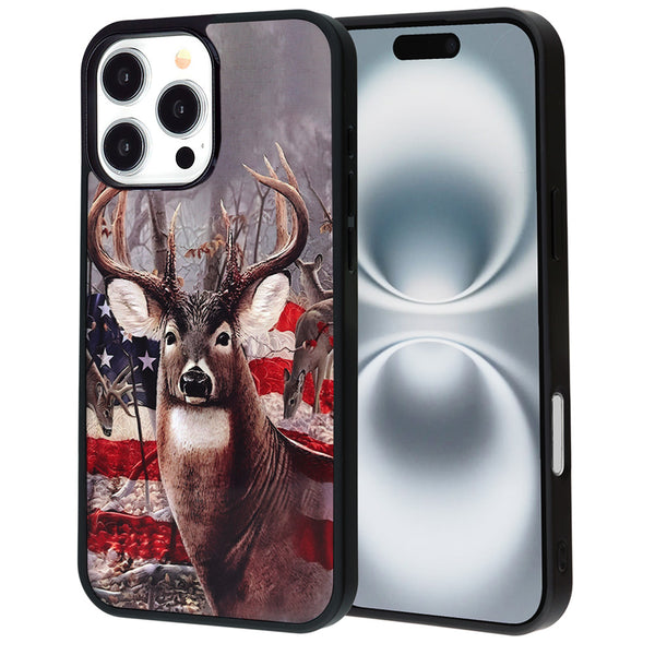 Encuentra tapas traseras de aluminio impresas con la bandera de Estados Unidos para iPhone 16 Pro en Guatemala.