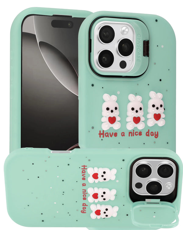 Encuentra el mejor estuche de goma antichoque 3D Doll Style 4 para iPhone 16 Pro / 17 en Guatemala.