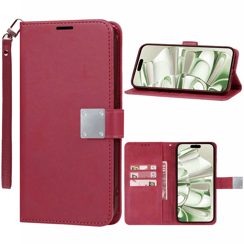 Encuentra la mejor funda elegante de cuero para tu iPhone 16 Pro en Guatemala en SlowBack, con cartera y correa de muñeca incluidas.