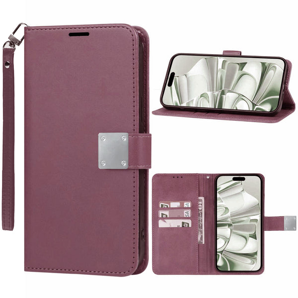 Protege tu iPhone 16 Pro con estilo y elegancia con esta funda cartera de cuero en Guatemala.