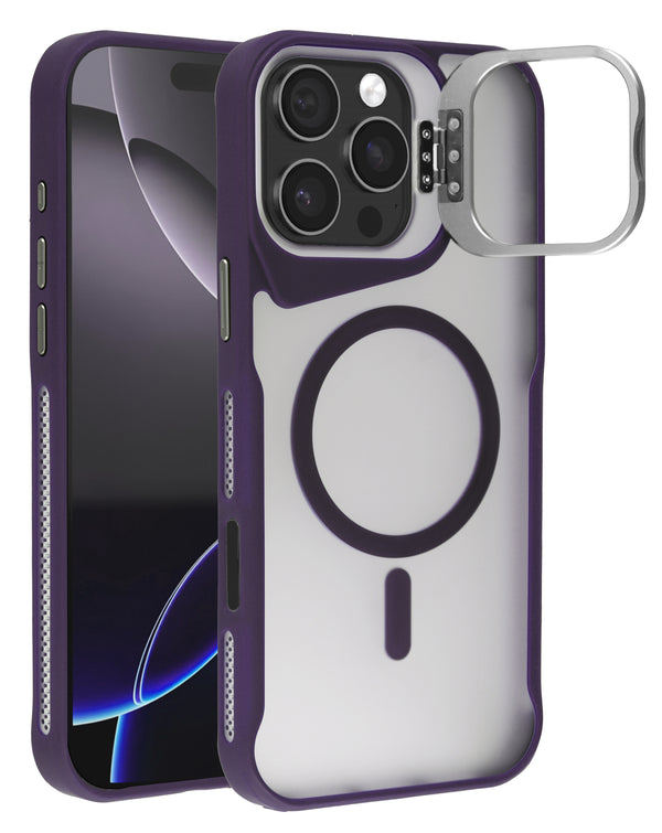 Encuentra la mejor funda transparente con soporte para cámara y carga inalámbrica para iPhone 16 Pro en Guatemala en SlowBack.